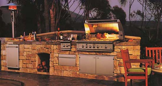 Fort Myers Stacked Stone Outdoor Kitchen Lifestyle Outdoor Kitchens
